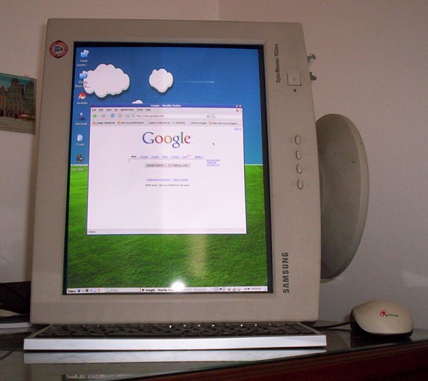 rotating the display