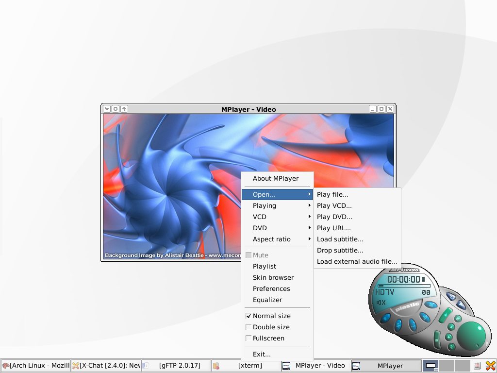 Mplayer with gtk2