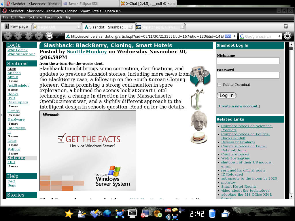 ... even on slashdot!