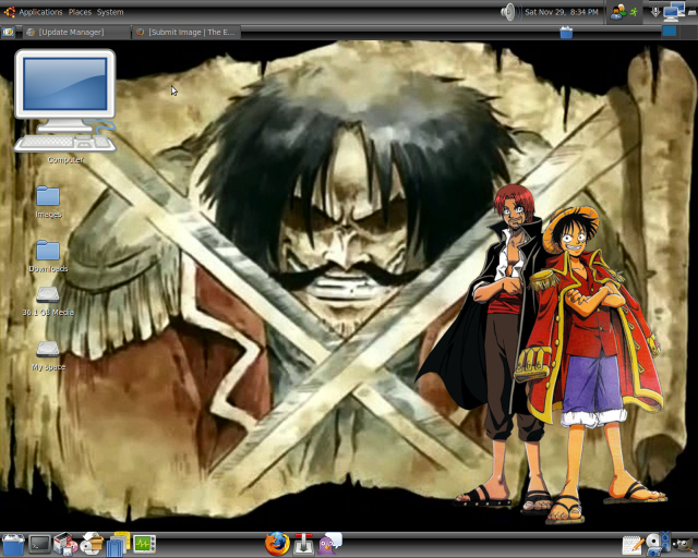 My Lovely UbuntuStudio 8.10 Genom desktop
