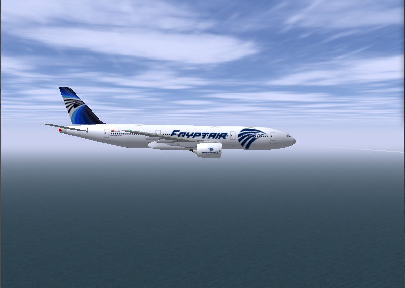 Flying an EgyptAir Boeing 777-200ER with FlightGear