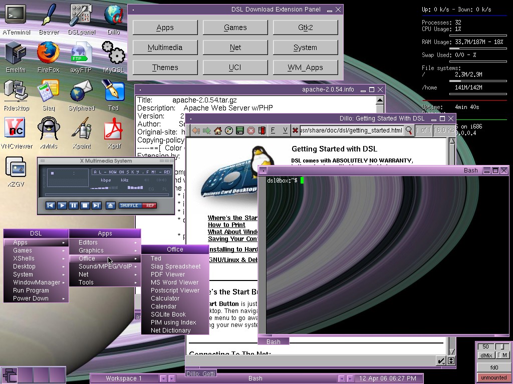 DamnSmallLinux Screenshot