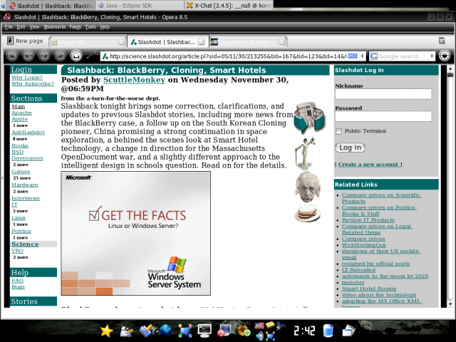 ... even on slashdot!